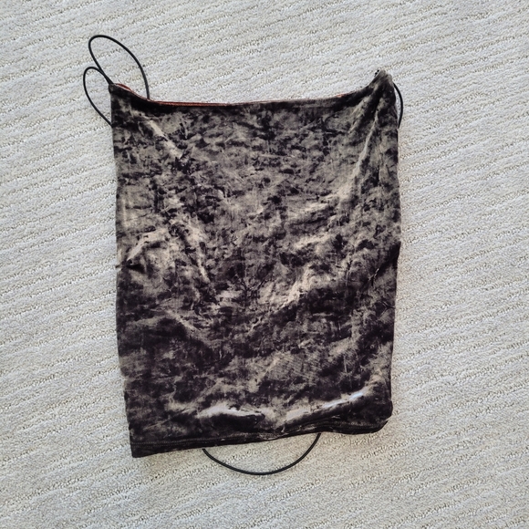 Y2K KOOKAI MAXI SKIRT AND MATCHING VELOUR TOP - Picture 9 of 9